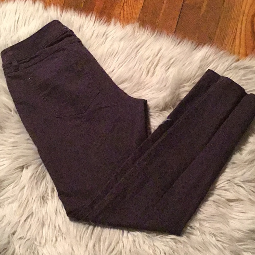 Elle purple leopard print jeans